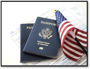 Passport and Flag 